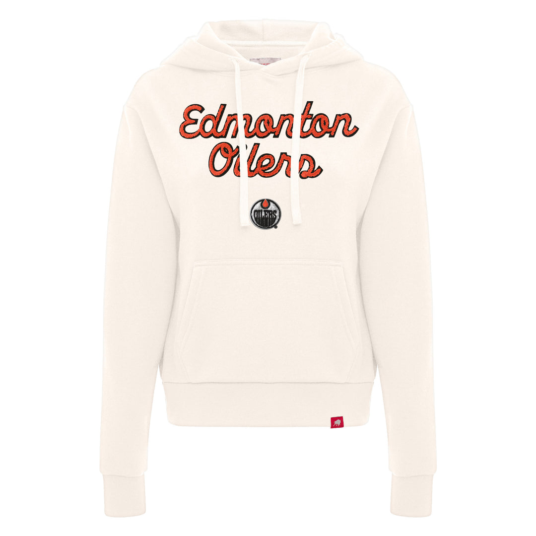 Edmonton Oilers Women's Sportiqe Ava Cream Hoodie