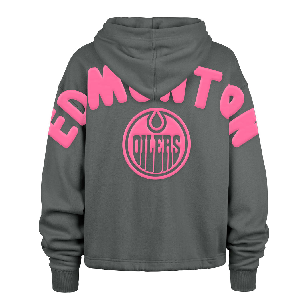 Edmonton Oilers Women's '47 Bright Side Venice Grey Hoodie