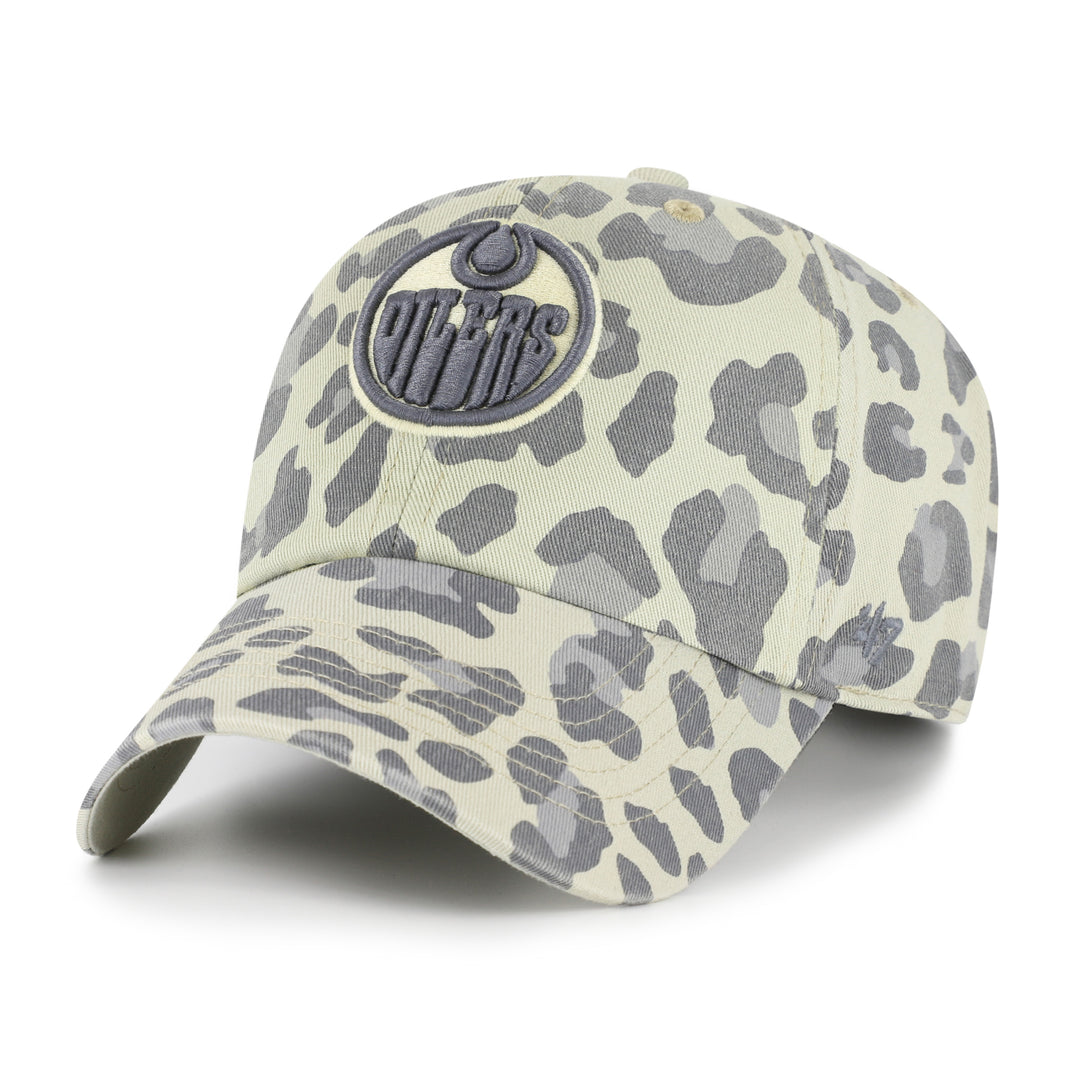Edmonton Oilers Women's '47 Grey Bagheera Clean Up Adjustable Hat