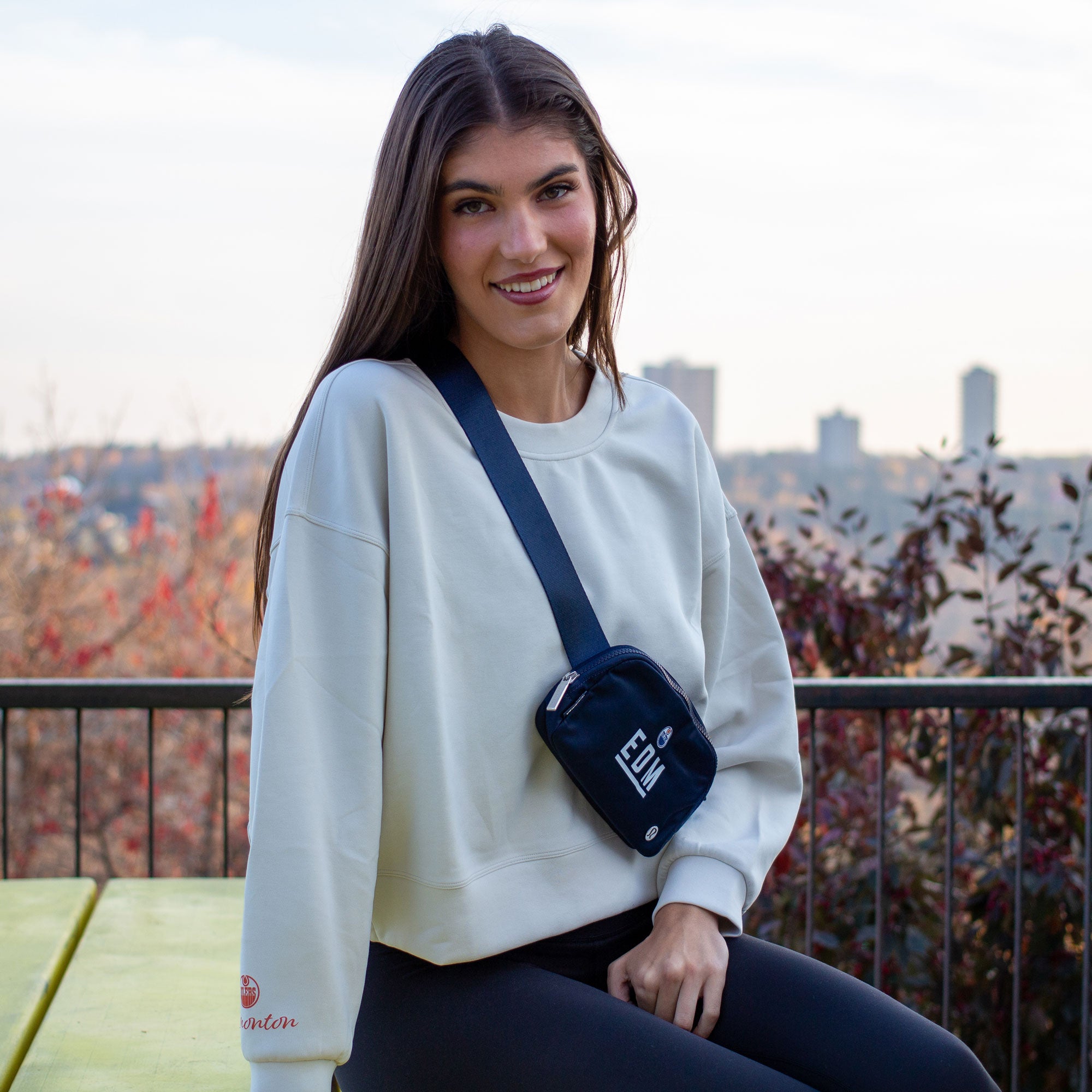 Edmonton Oilers Women's lululemon Perfectly Oversized Cropped Crew