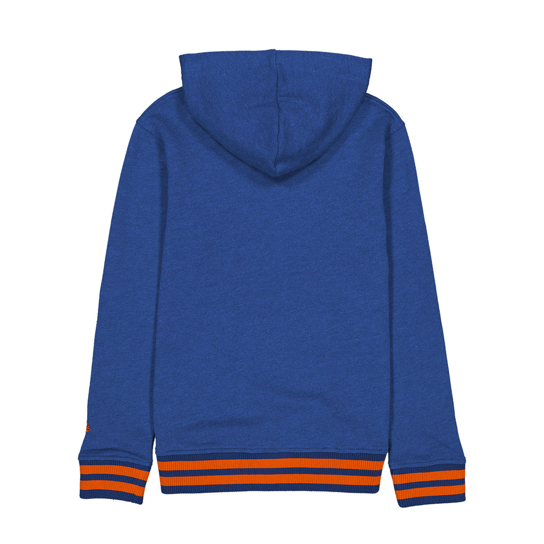 Edmonton Oilers Youth New Era Alternate Logo Blue Hoodie