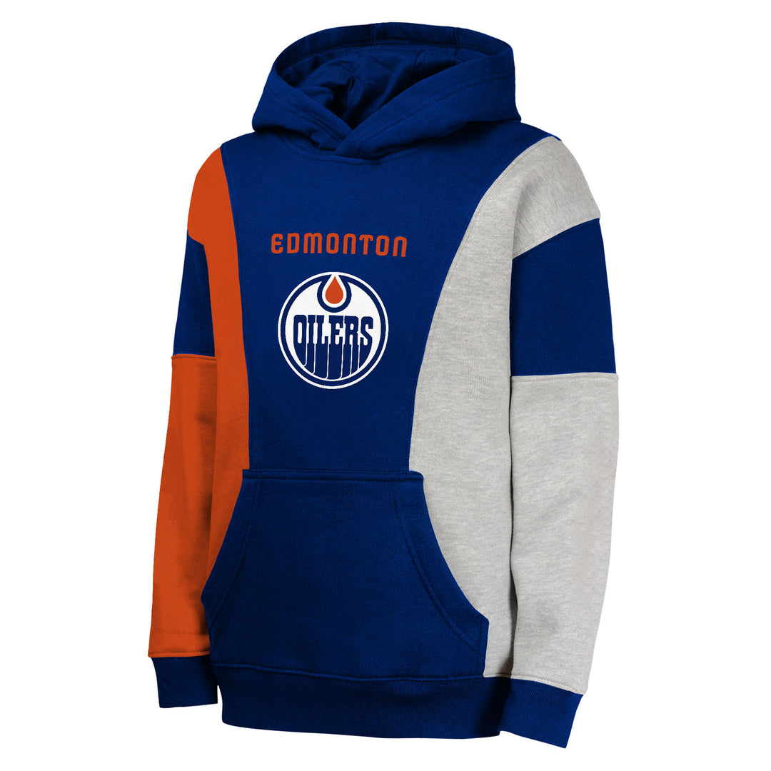 Edmonton Oilers Youth Outerstuff Blue Ace In The Hole Hoodie