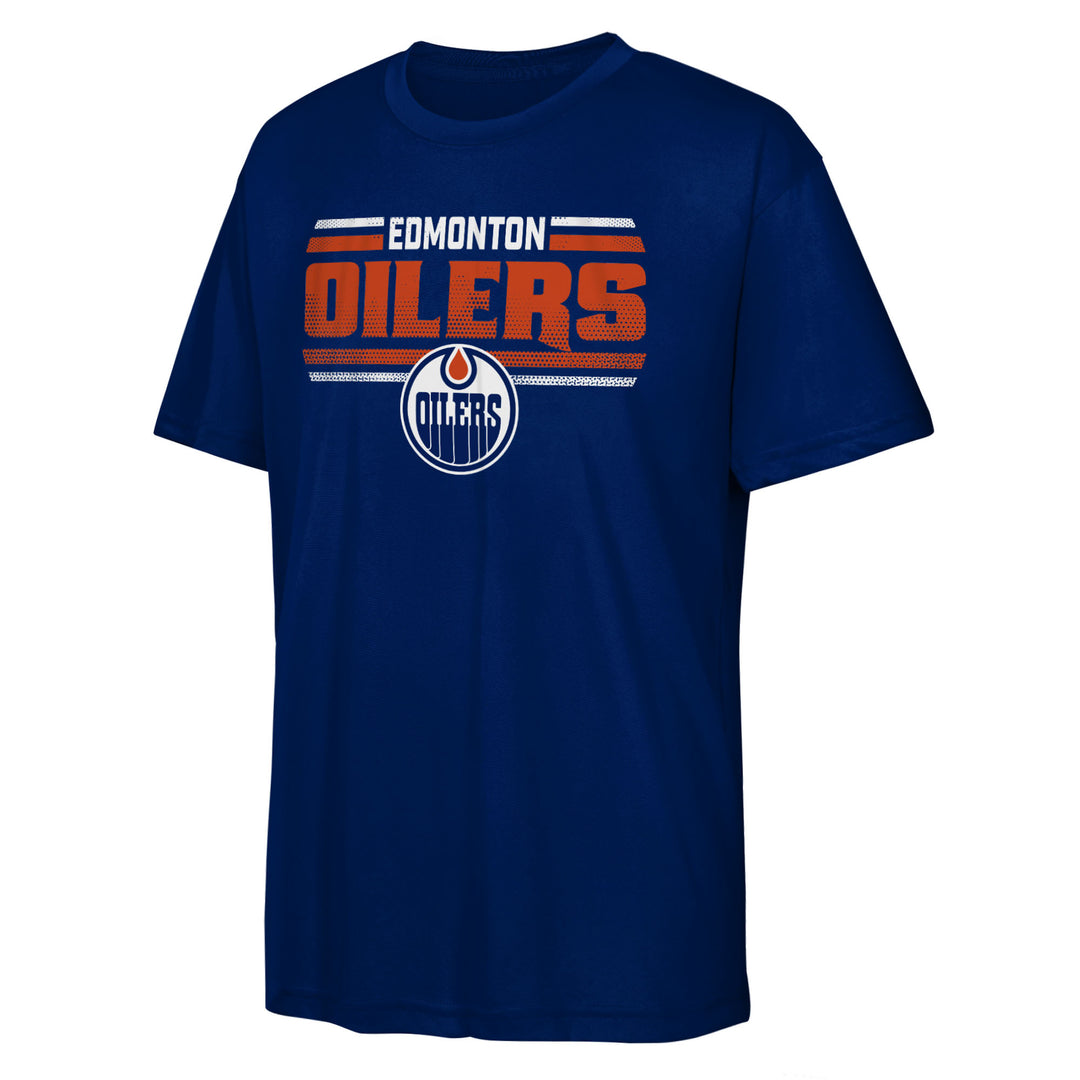 Edmonton Oilers Youth Outerstuff Electric Snipe Ultra Navy T-Shirt