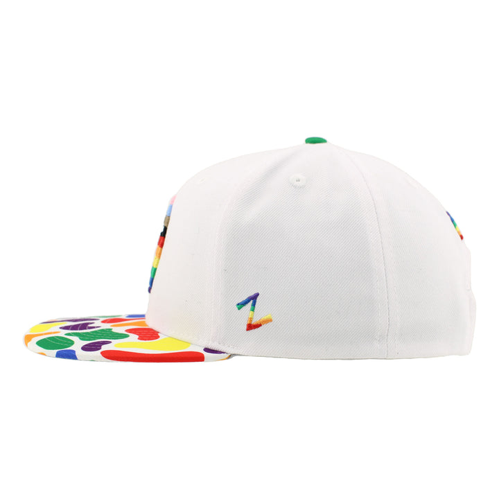 Edmonton Oilers Zephyr Pride White Snapback Hat