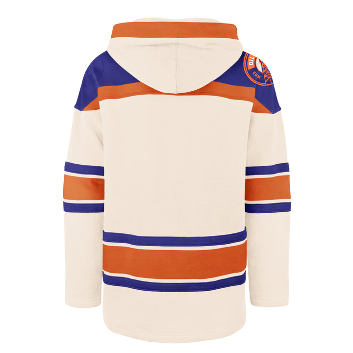 Edmonton Oilers '47 Alternate Logo Cream Lacer Hoodie