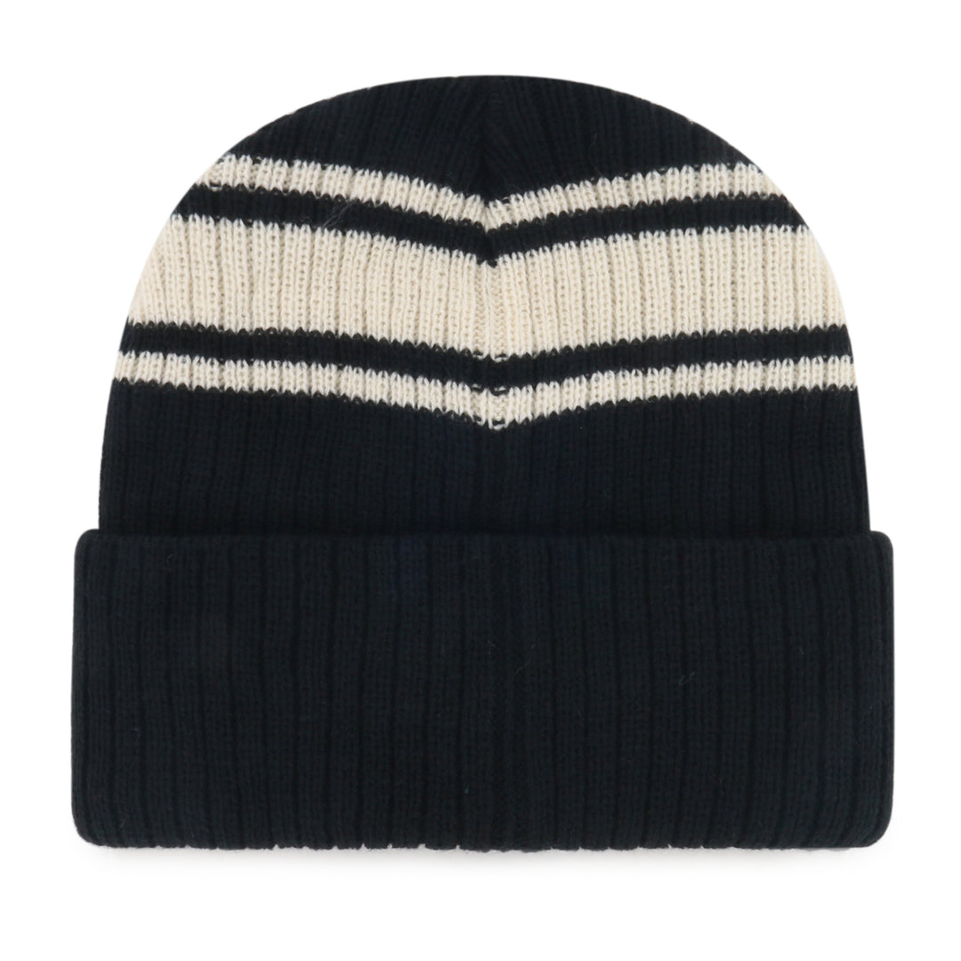 Edmonton Oilers '47 Black Harbor Stripe Cuffed Knit Toque