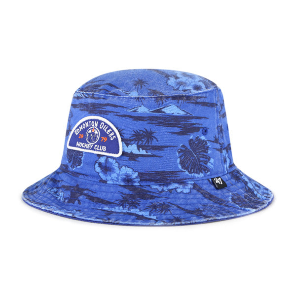 Edmonton Oilers '47 Blue Fiji Bucket Hat