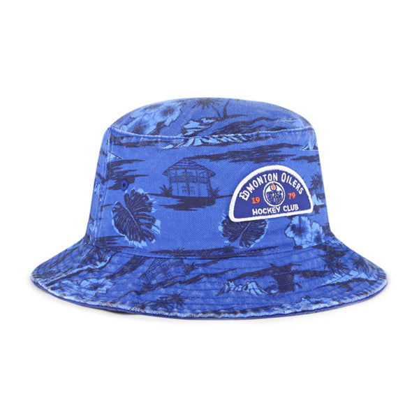 Edmonton Oilers '47 Blue Fiji Bucket Hat