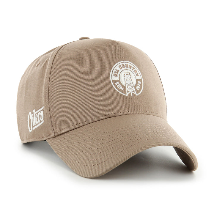 Edmonton Oilers '47 Brown Foundational Offside DT Alternate Logo Adjustable Hat