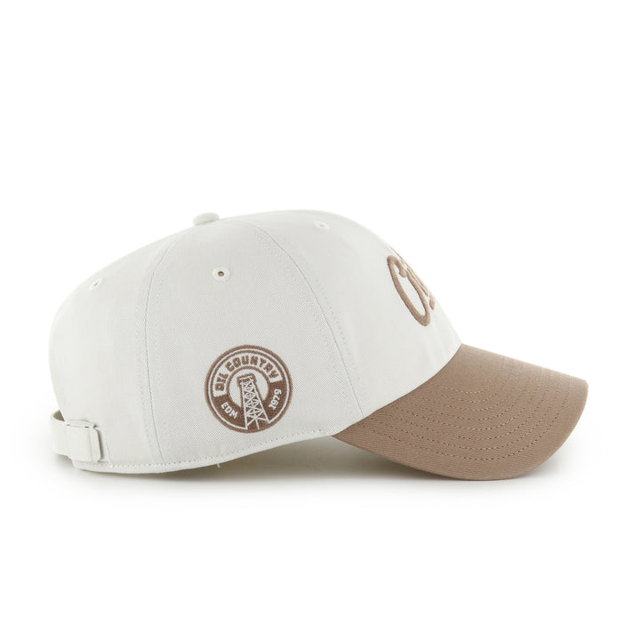 Edmonton Oilers '47 Cream Foundational TT Alternate Logo Clean Up Adjustable Hat