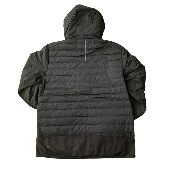 Edmonton Oilers lululemon Down for it all 700-Fill Full Zip Black Hooded Jacket