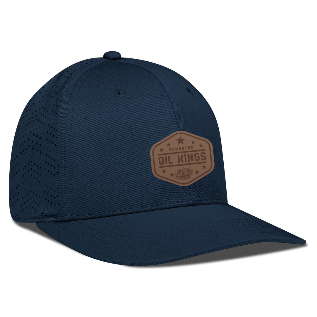 Edmonton Oil Kings Levelwear Navy Edge Snapback Hat