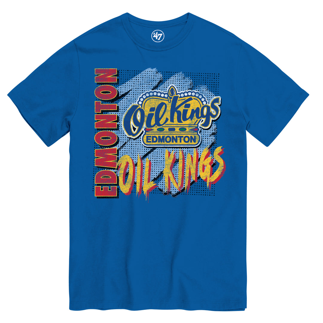 Edmonton Oil Kings '47 Front Row Blue T-Shirt