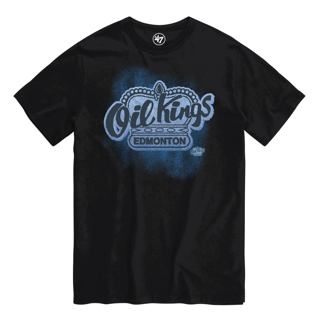 Edmonton Oil Kings '47 Iced Out Black T-Shirt