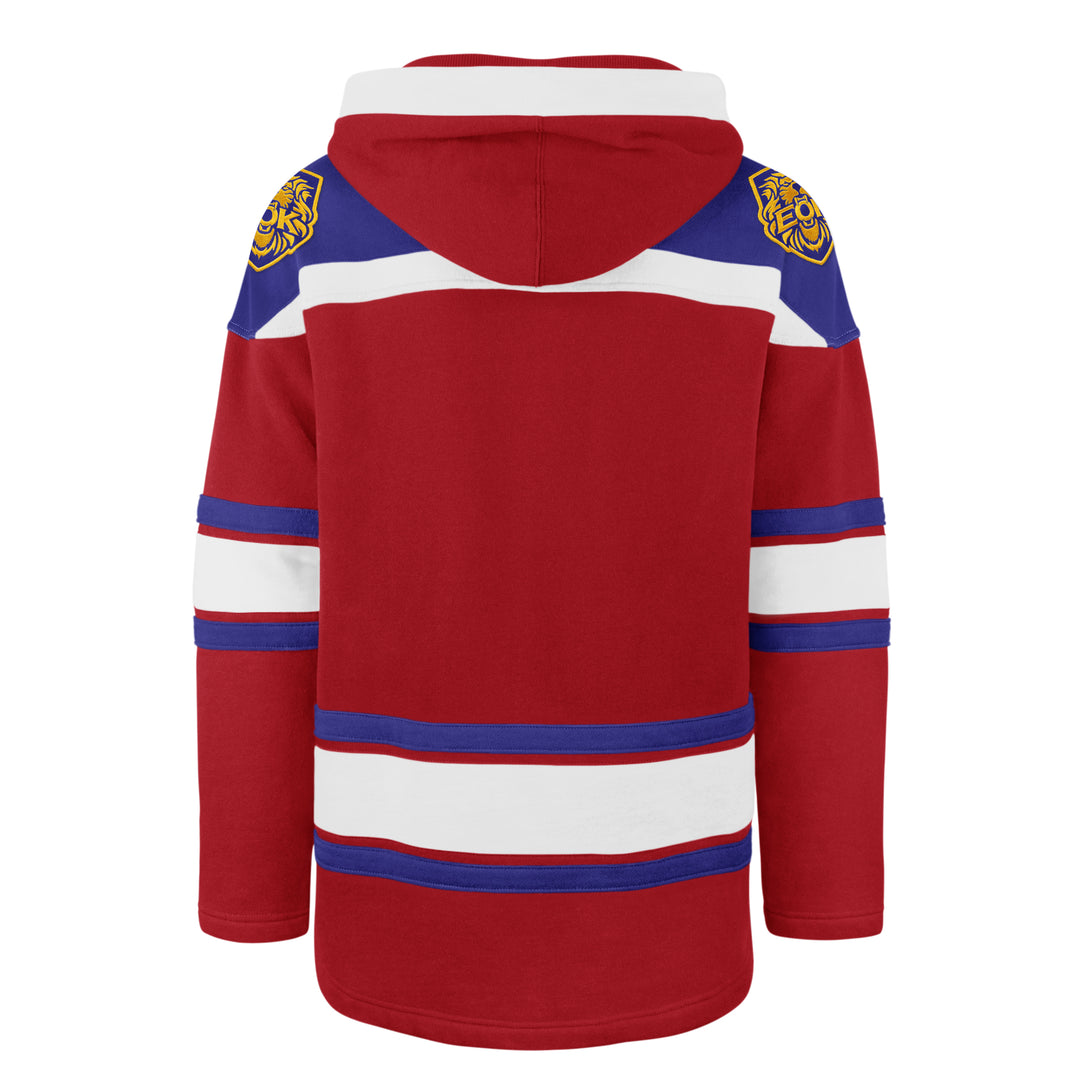Edmonton Oil Kings '47 Red & Blue Superior Lacer Hoodie