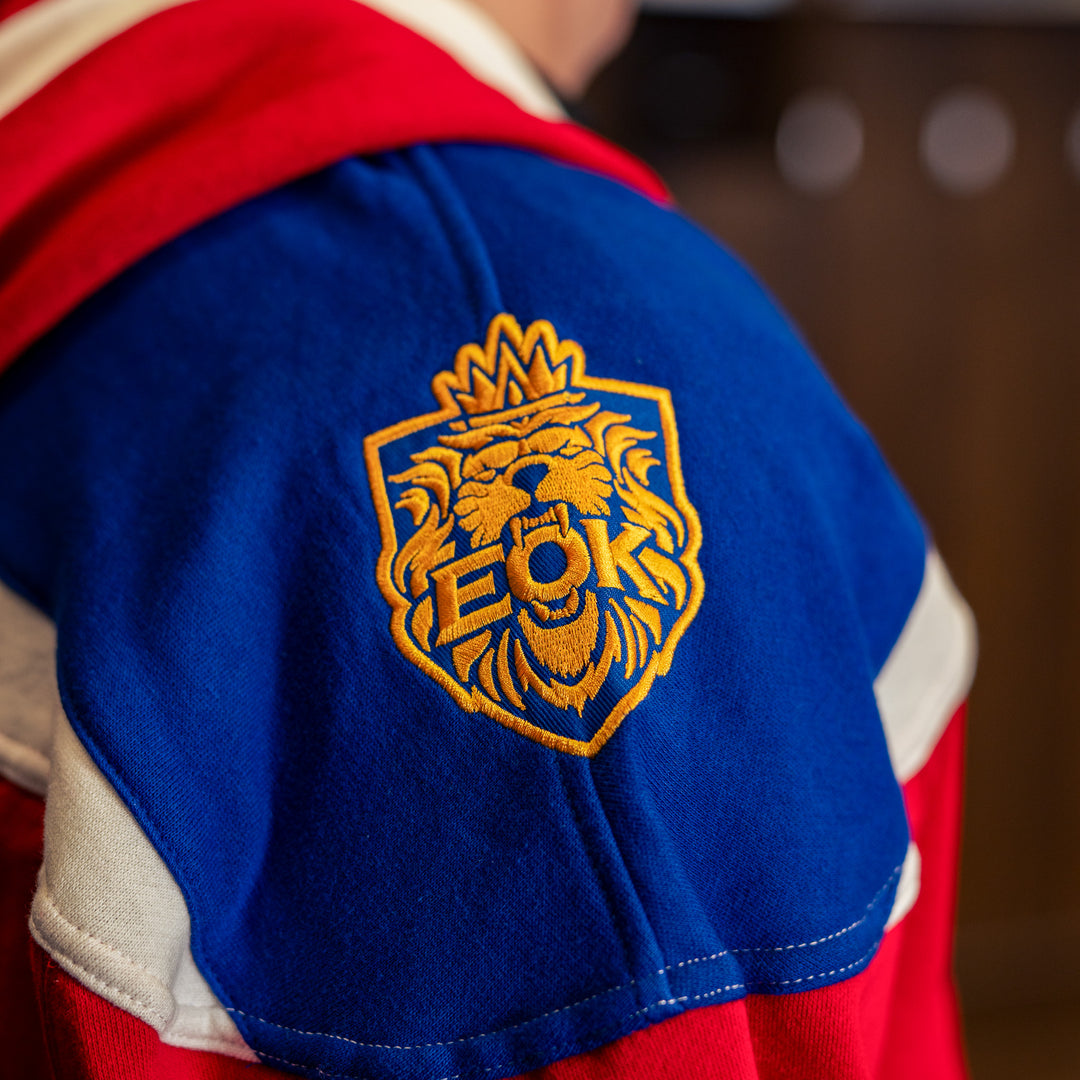 Edmonton Oil Kings '47 Red & Blue Superior Lacer Hoodie