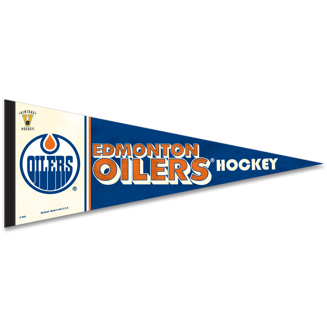 Edmonton Oilers 12" x 30" Vintage Felt Pennant