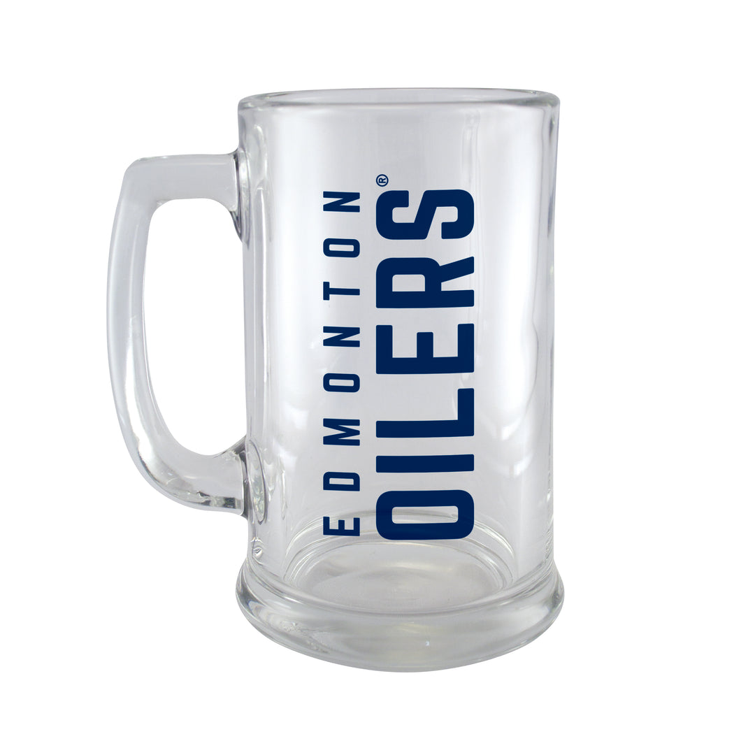 Edmonton Oilers 15 oz Beer Stein Glass Mug