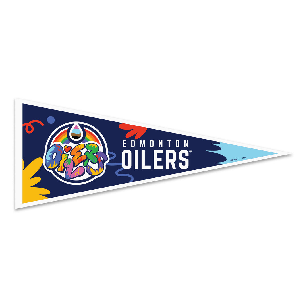 Edmonton Oilers 2025 Pride 12" x 30" Felt Pennant
