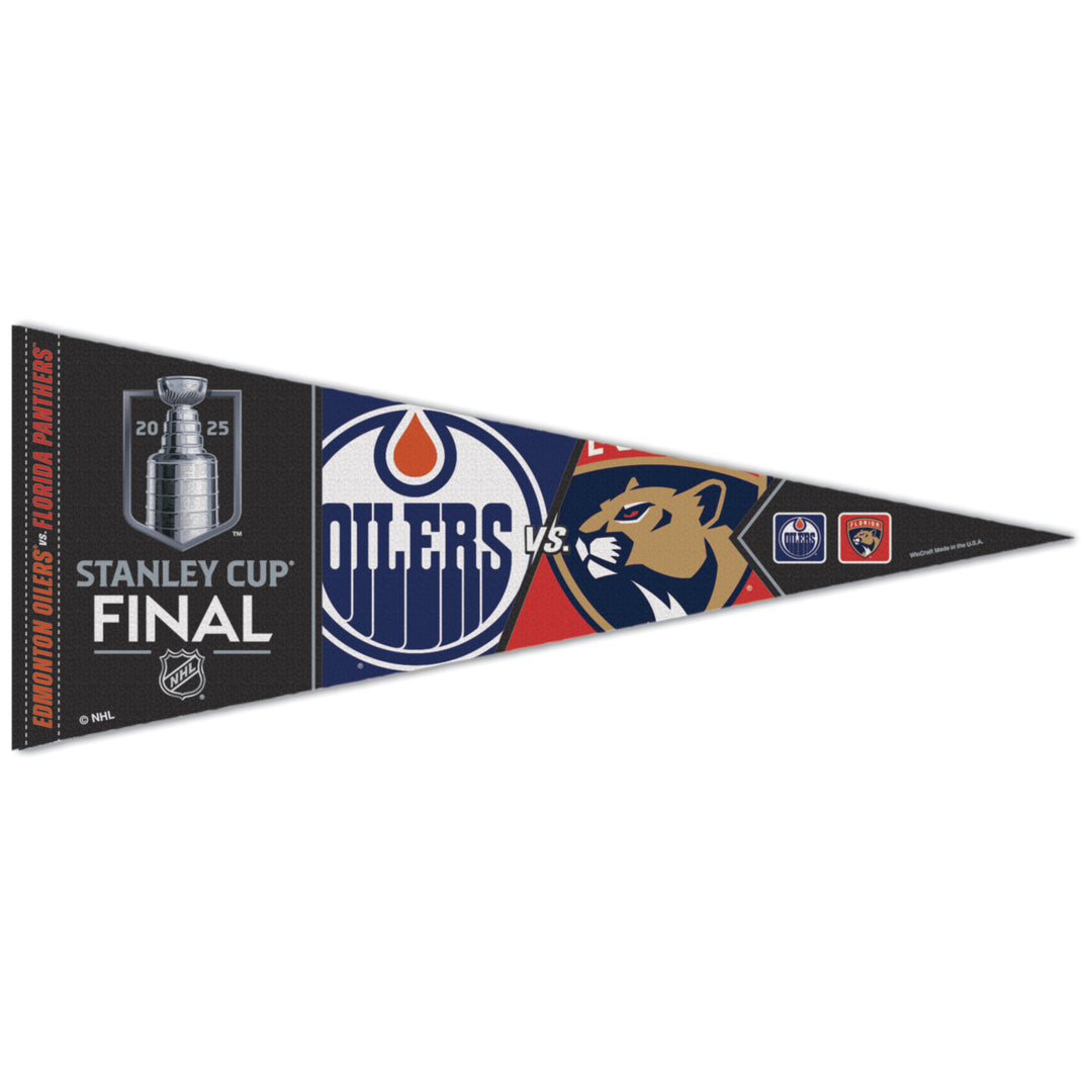 Edmonton Oilers 2025 Stanley Cup Final 12" x 30" Dueling Felt Pennant