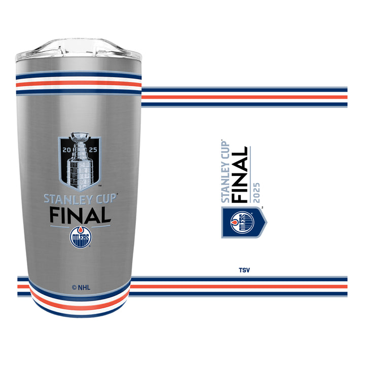 Edmonton Oilers 2025 Stanley Cup Final 20 oz. Stainless Steel Tumbler