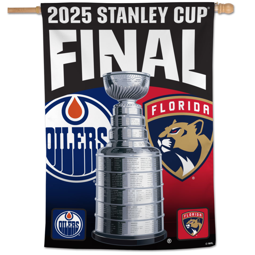 Edmonton Oilers 2025 Stanley Cup Final 28" x 40" Dueling Banner/Flag