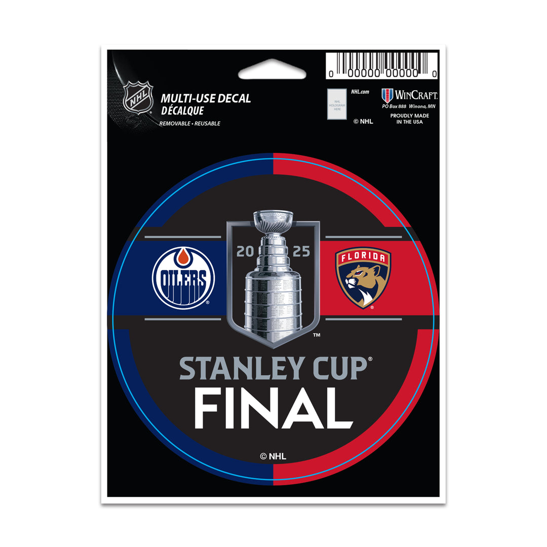 Edmonton Oilers 2025 Stanley Cup Final Dueling 3.5" x 5" Decal