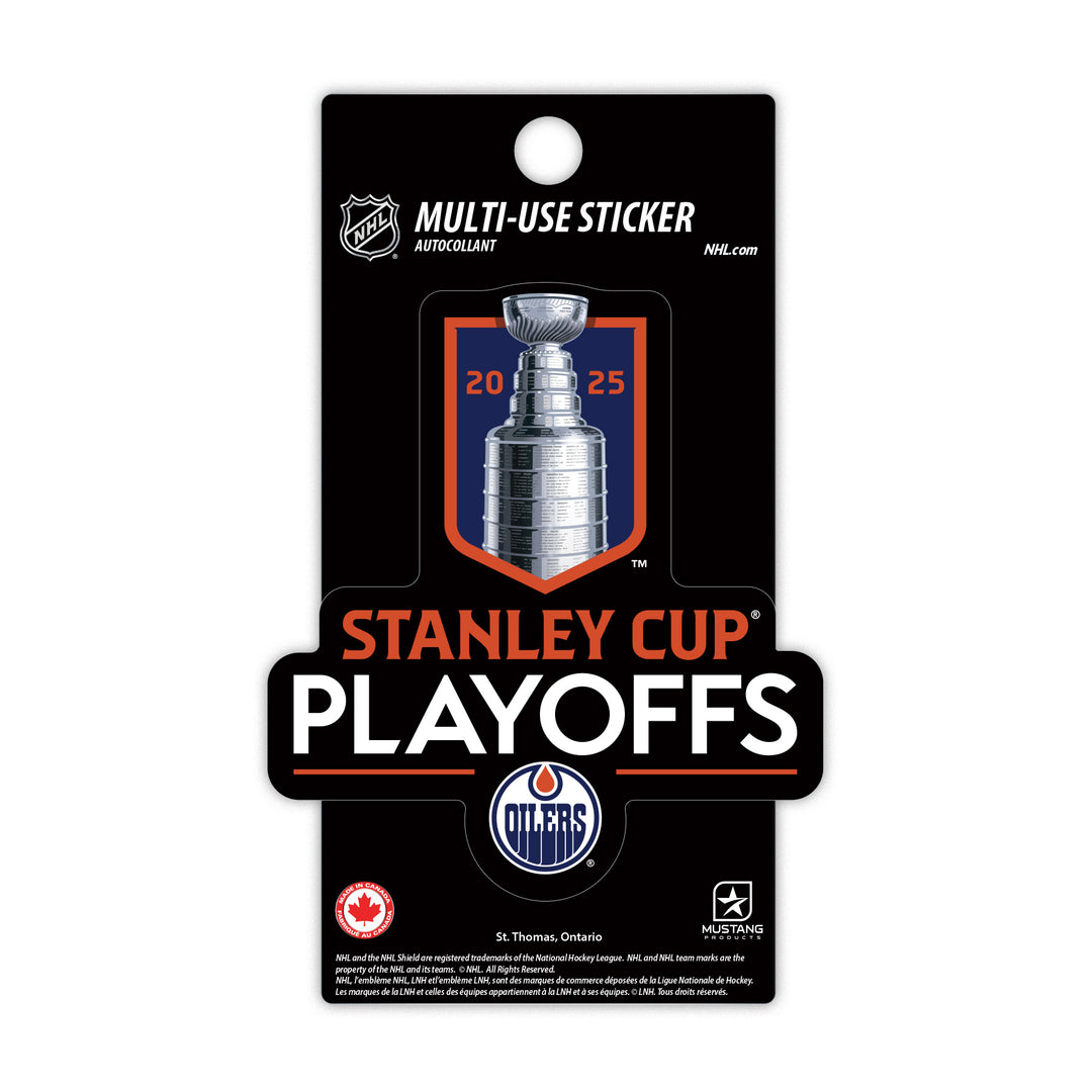 Edmonton Oilers 2025 Stanley Cup Playoffs 3" x 5" Decal