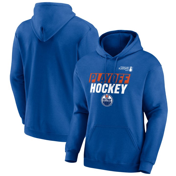 Edmonton Oilers 2025 Stanley Cup Playoffs Blue Cotton Participant Hoodie