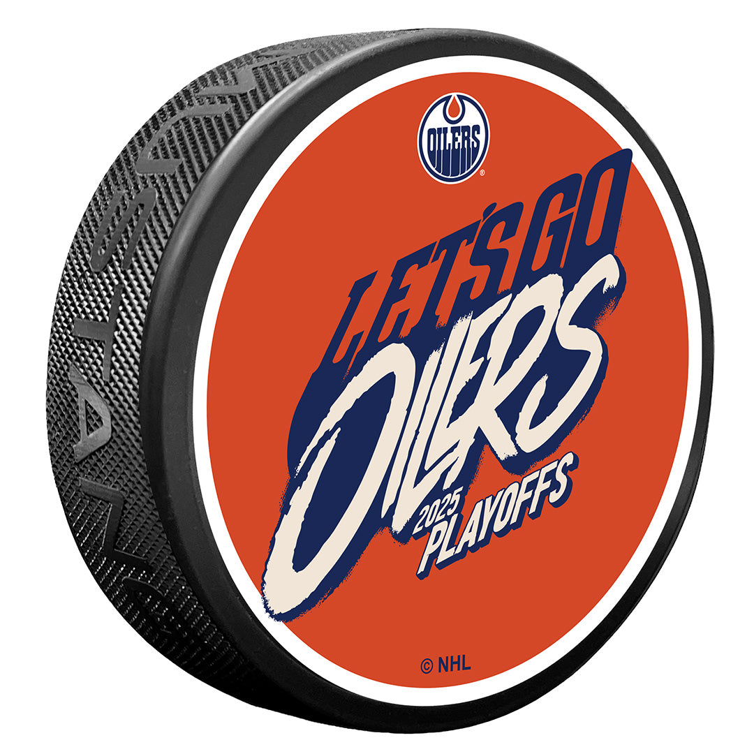 Edmonton Oilers 2025 Stanley Cup Playoffs "Let's Go Oilers" Puck