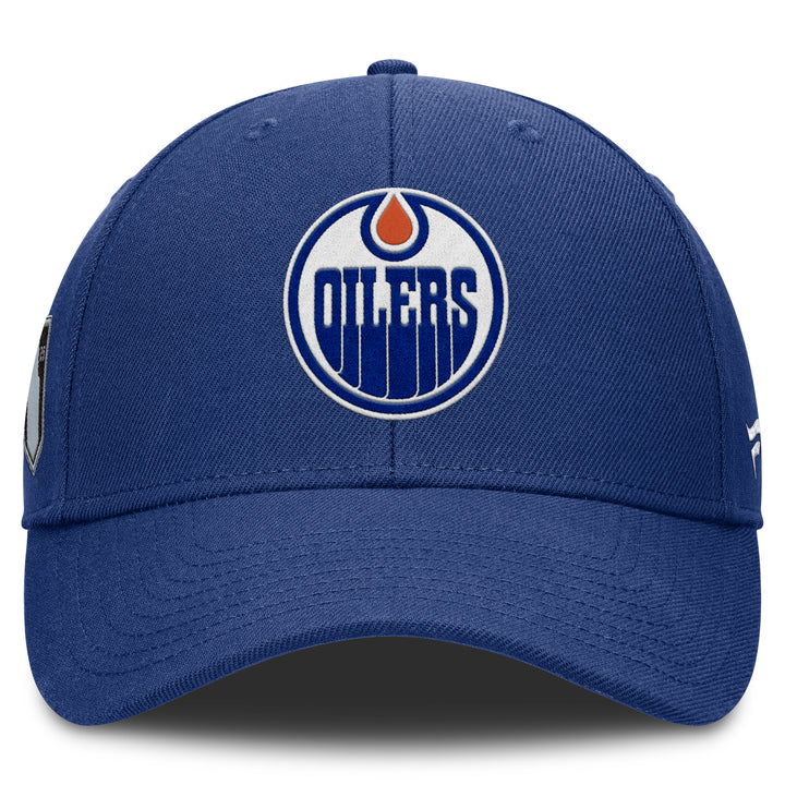 Edmonton Oilers Fanatics 2025 Stanley Cup Playoffs Participant Blue Adjustable Hat