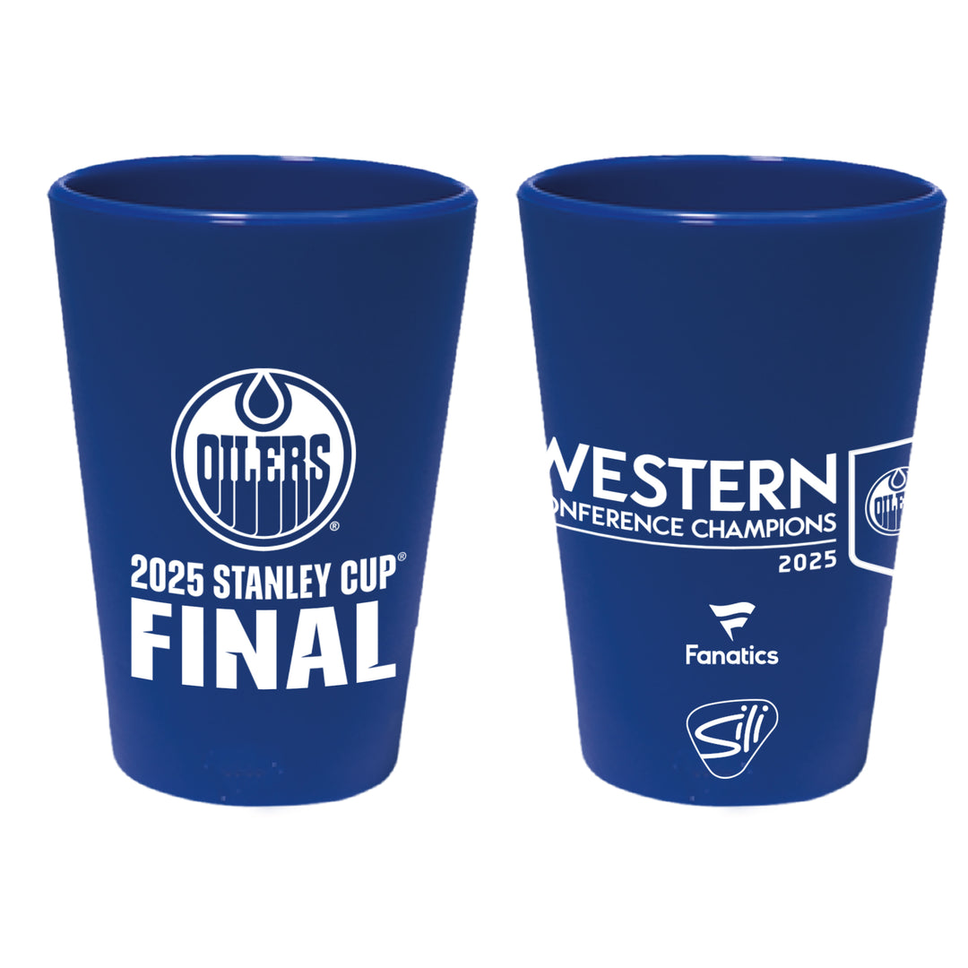 Edmonton Oilers 2025 Stanley Cup Playoffs Western Conference Champs 1.5 oz. Silicone Shot Glass