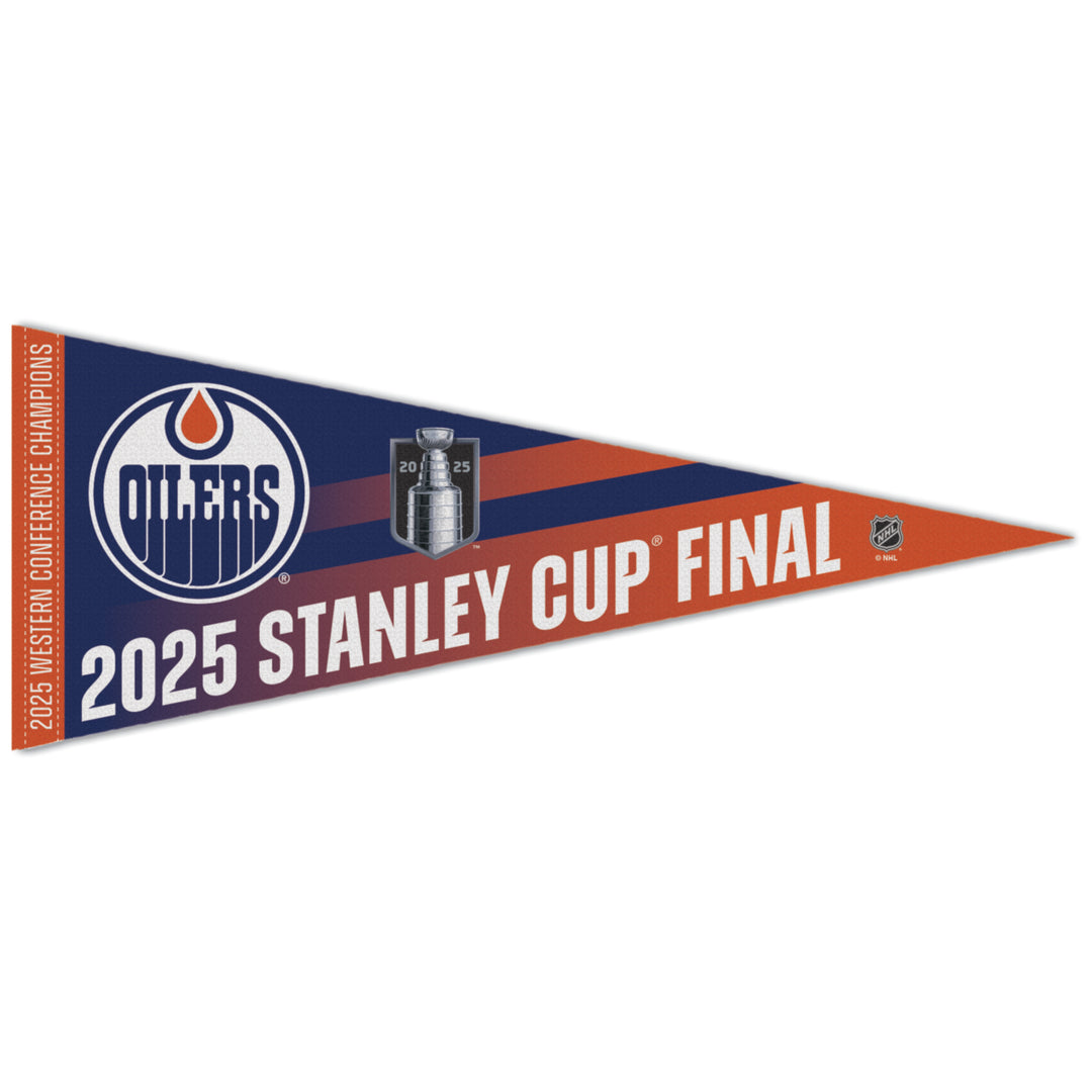 Edmonton Oilers 2025 Stanley Cup Playoffs Western Conference Champs 12" x 30" Felt Pennant