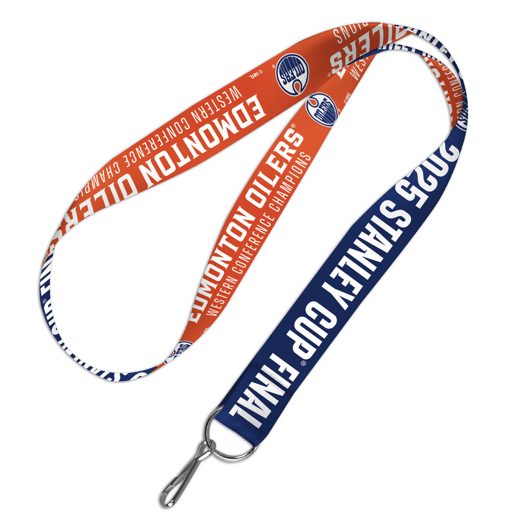 Edmonton Oilers 2025 Stanley Cup Playoffs Western Conference Champs Lanyard