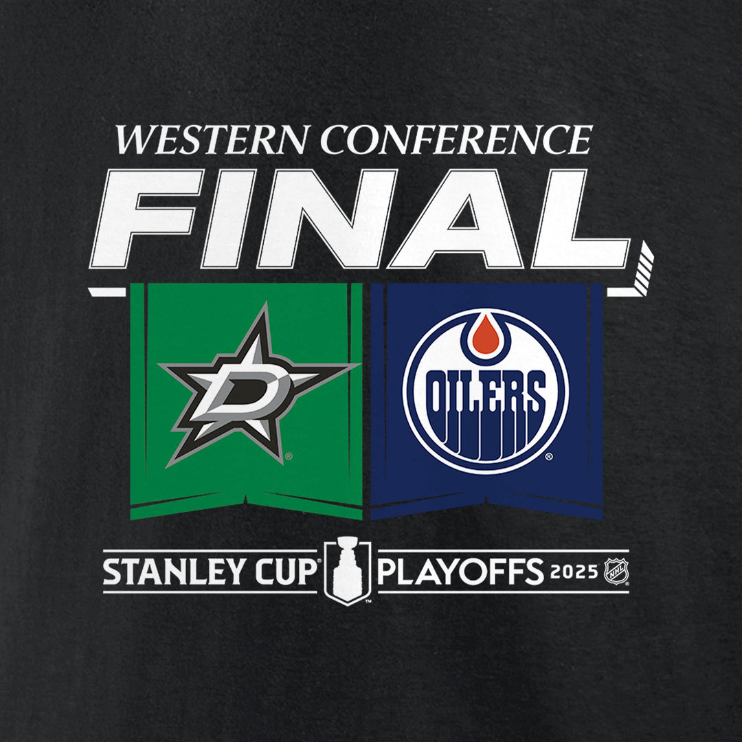 Edmonton Oilers 2025 Stanley Cup Playoffs Western Conference Final Match Up T-Shirt