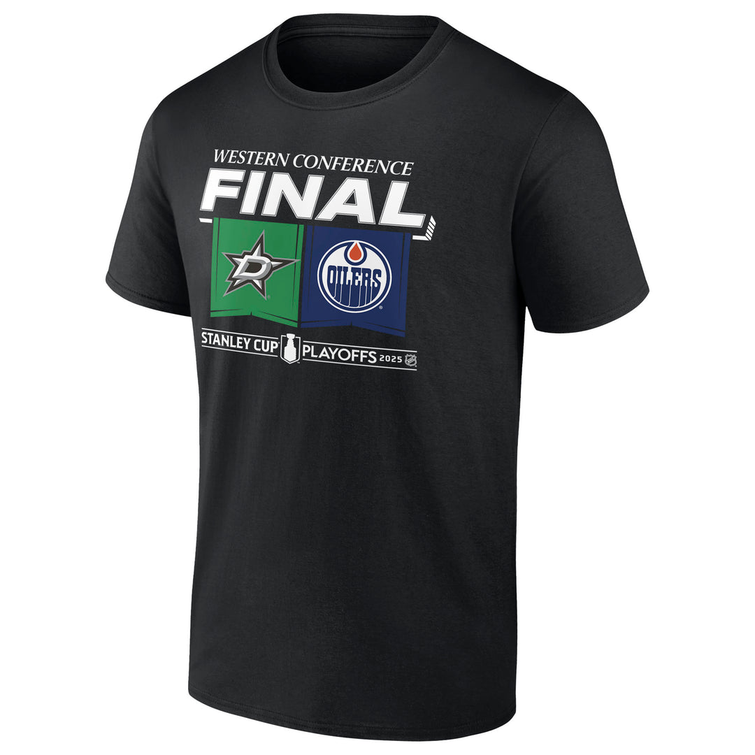 Edmonton Oilers 2025 Stanley Cup Playoffs Western Conference Final Match Up T-Shirt