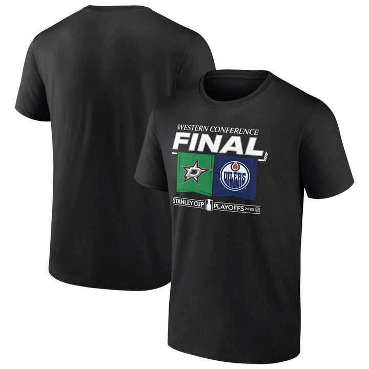 Edmonton Oilers 2025 Stanley Cup Playoffs Western Conference Final Match Up T-Shirt