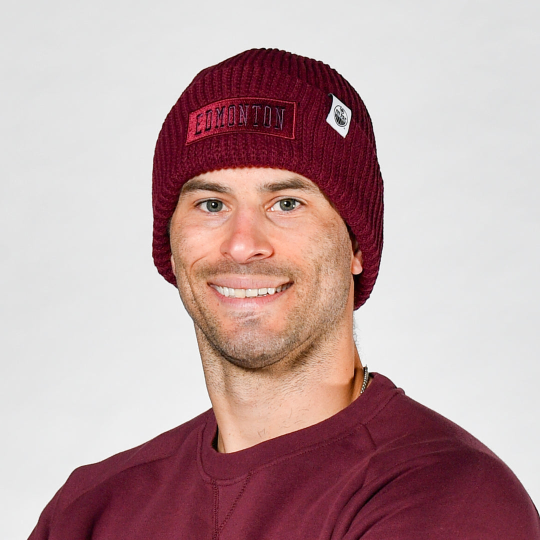 Edmonton Oilers CCM Maroon Acai High Cuff Toque/Beanie