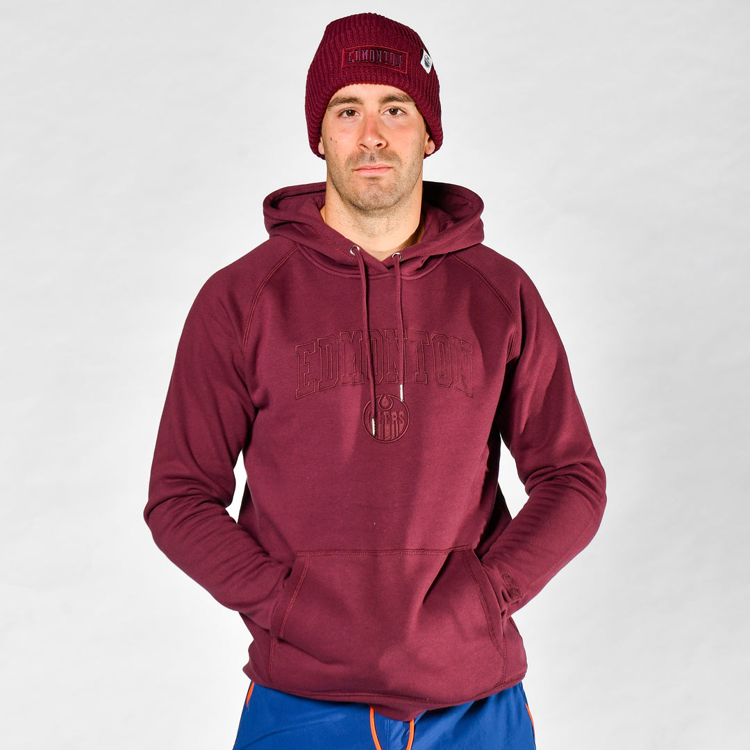 Edmonton Oilers CCM Maroon Acai Pullover Hoodie
