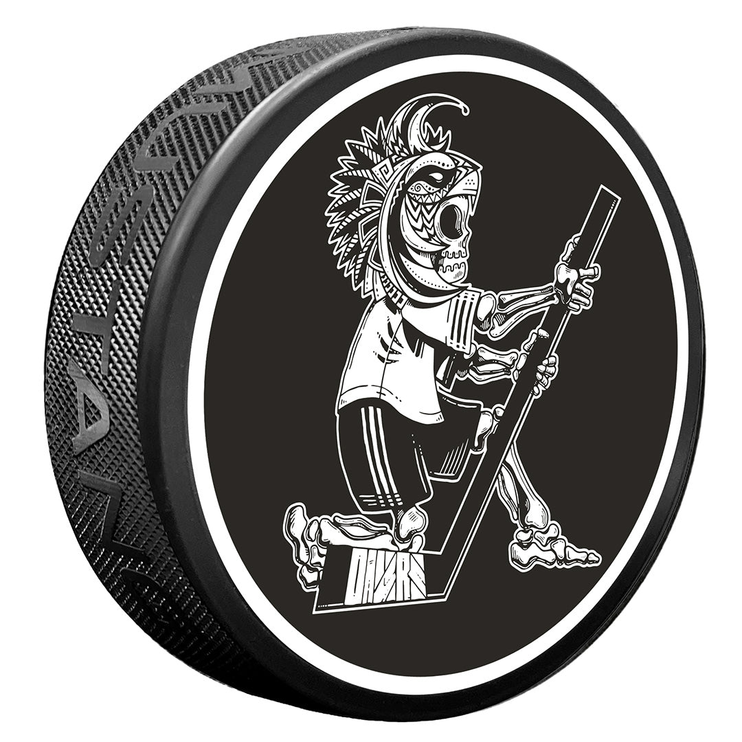 Edmonton Oilers Dia de los Muertos (Day of the Dead) Skeleton Textured Puck