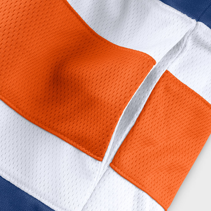 Edmonton Oilers Fanatics Blue Fleece Lace-Up Hoodie