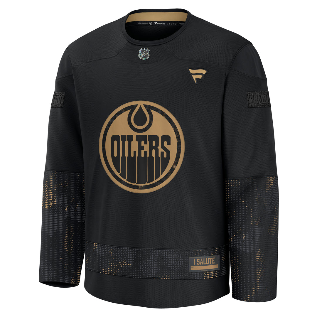 Edmonton Oilers Fanatics Breakaway Military Appreciation Jersey