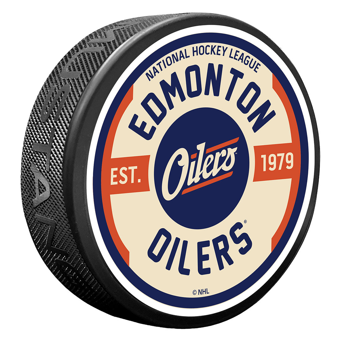 Edmonton Oilers Gear Alternate Logo Puck