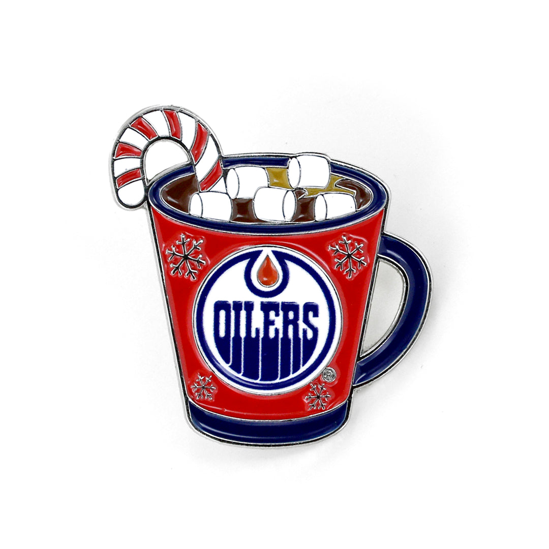 Edmonton Oilers Holiday Hot Chocolate Mug Lapel Pin