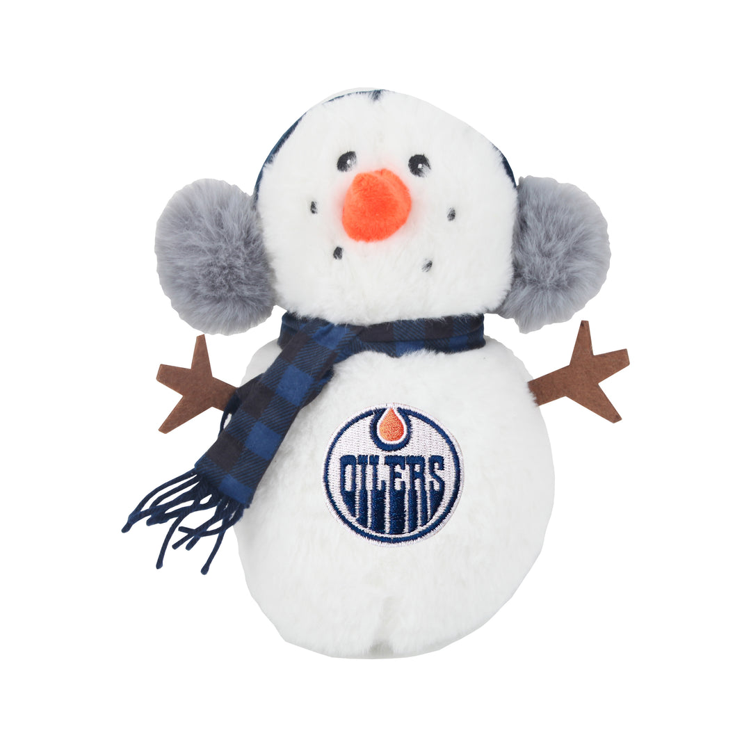 Edmonton Oilers Holiday Snowman Plush Toy