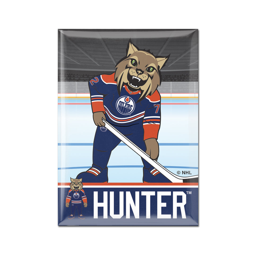 Edmonton Oilers Metal Hunter Mascot Magnet