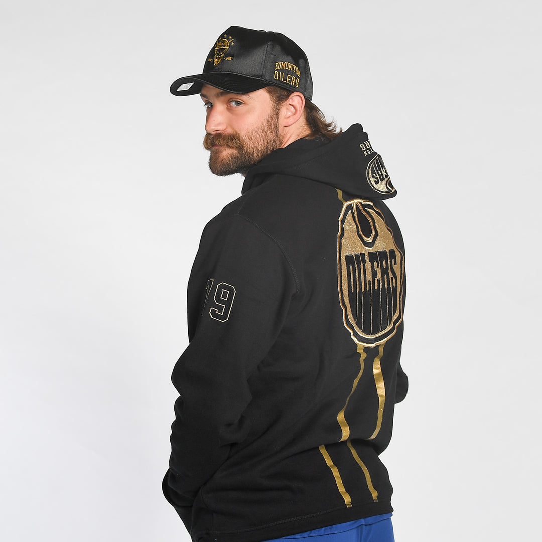 Edmonton Oilers Mitchell & Ness Golden Egg Black Hoodie