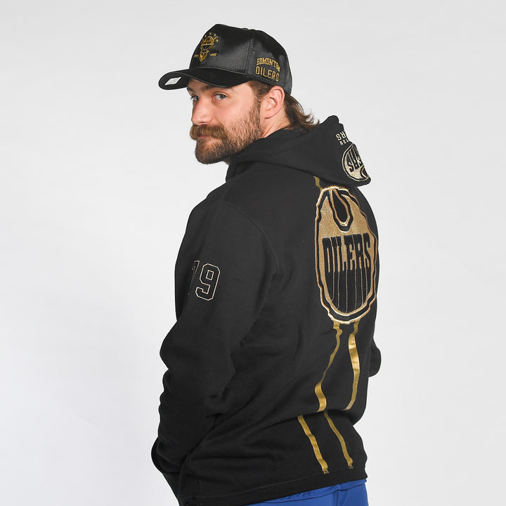 Edmonton Oilers Mitchell & Ness Golden Egg Black Hoodie