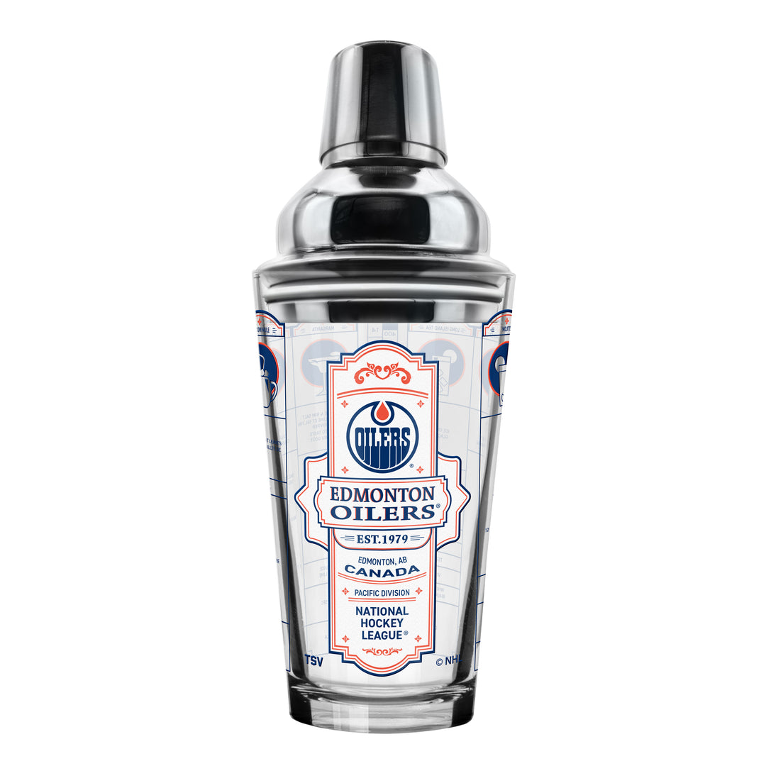 Edmonton Oilers Mixing Glass Shaker Set