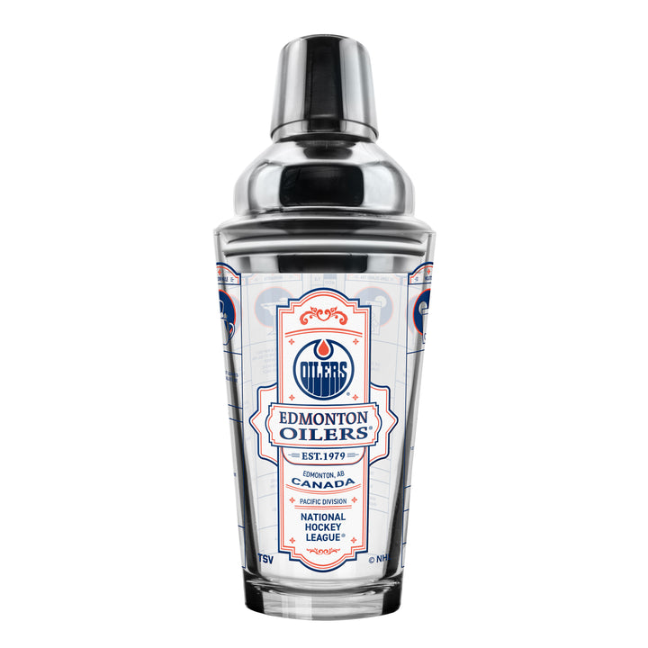 Edmonton Oilers Mixing Glass Shaker Set